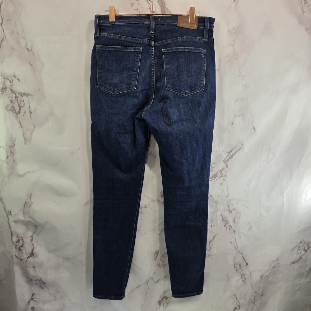 Madewell Jean Women 29 10 Inch High Rise Skinny Crop Hayes Dark Wash Denim